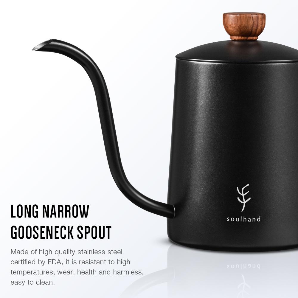 US Only】Soulhand Pour Over Kettle with Thermometer, Gooseneck Kettle –  soulhand