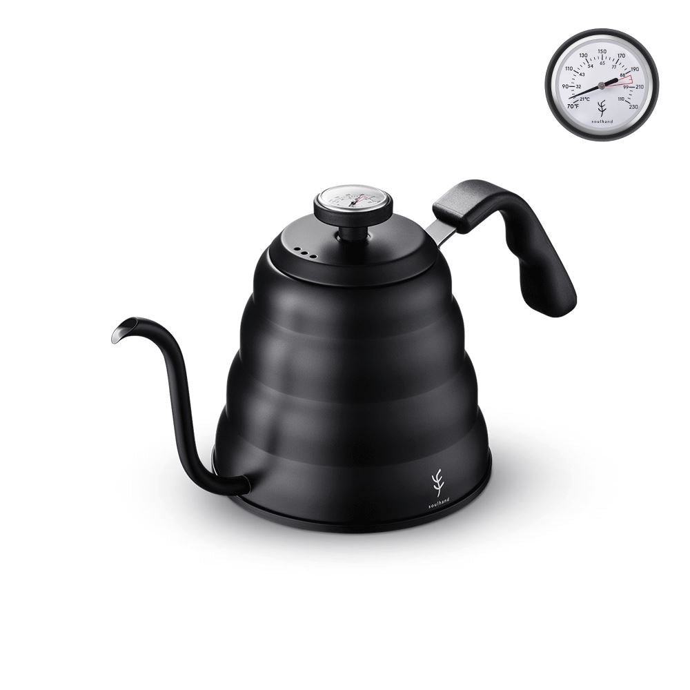 Pour Over Kettle Gooseneck Kettle With Thermometer Barista Quality Triple  Layere
