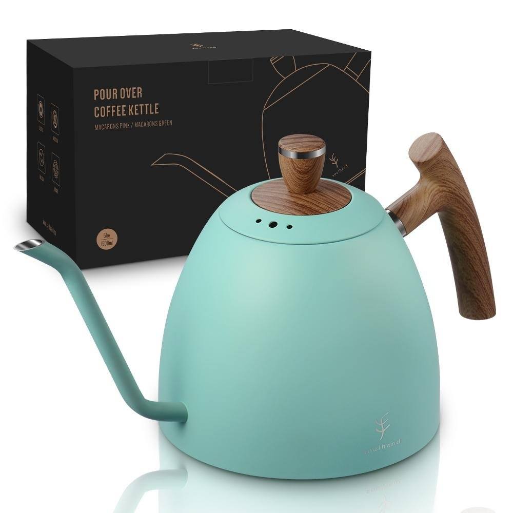 Soulhand Pour Over Coffee Kettle Gooseneck Kettle Green 51oz