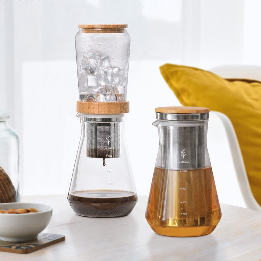 12oz Slow Brew Iced Coffee Maker Glass Ice Drip With Filters