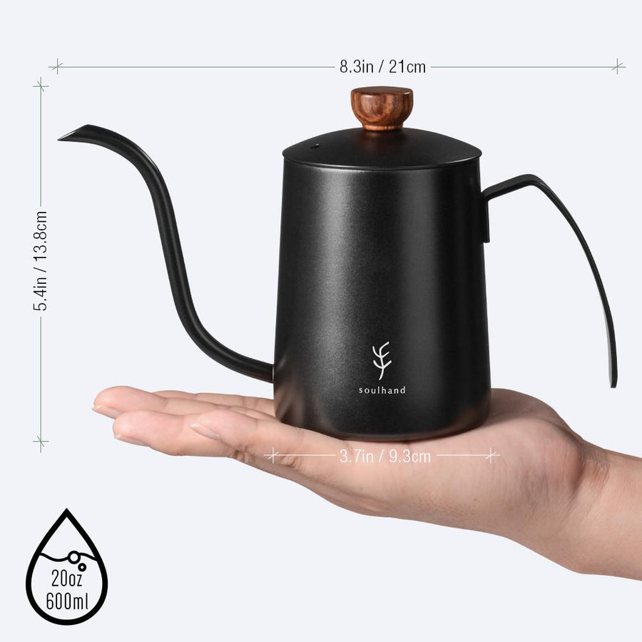 OPUX Pour Over Coffee Kettle with Gooseneck | Stainless Steel Coffee Tea  Kettle with Thermometer 40 oz, Stovetop Induction Goose Necked Kettle Slow