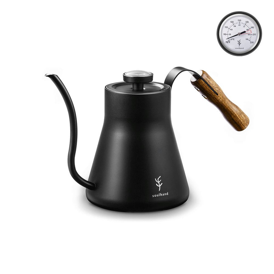 Spdoo Pour-Over Coffee Pot Stainless Steel Gooseneck Drip Kettle Non-Stick Swan Neck Thin Mouth with Long Spout for Camping Outdoors Drip Kettle