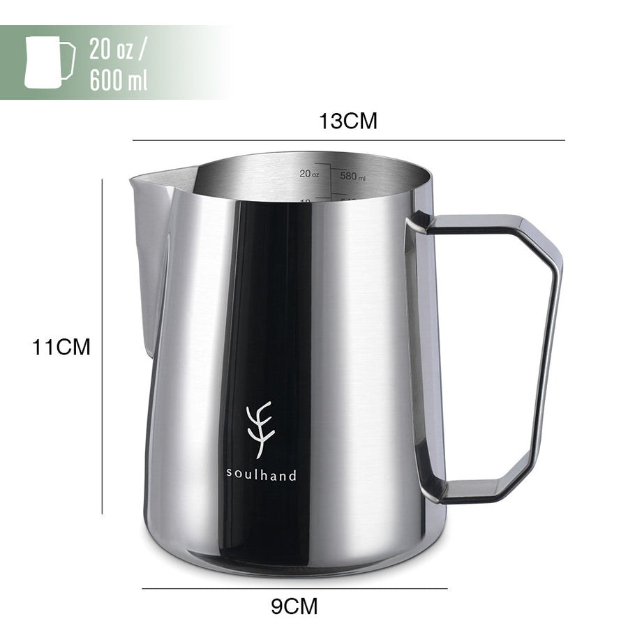 Krups Stainless Steel Short Frothing Pitcher (20 oz)